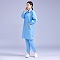 防靜電大褂  網(wǎng)格藍(lán)色 防護(hù)服  無(wú)塵服